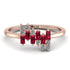 Baguette And Round Ruby Band - Daniela No. 11 image 1