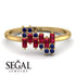 Baguette And Round Ruby Band - Daniela No. 70 image 10
