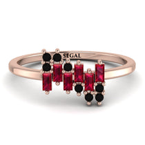 Baguette And Round Ruby Band - Daniela No. 41 image 1
