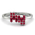 Baguette And Round Ruby Band - Daniela No. 57