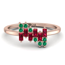 Baguette And Round Ruby Band - Daniela No. 26 image 1