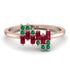 Baguette And Round Ruby Band - Daniela No. 26