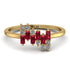 Baguette And Round Ruby Band - Daniela No. 10 image 1