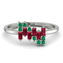 Baguette And Round Ruby Band - Daniela No. 27 image 1