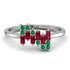 Baguette And Round Ruby Band - Daniela No. 27