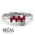 Baguette And Round Ruby Band - Daniela No. 12