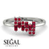 Baguette And Round Ruby Band - Daniela No. 57 image 10