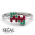 Baguette And Round Ruby Band - Daniela No. 27 image 10