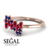 Baguette And Round Ruby Band - Daniela No. 71 image 3