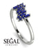 Baguette And Round Sapphire Band - Daniela No. 75