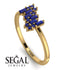 Baguette And Round Sapphire Band - Daniela No. 73 image 2