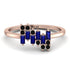 Baguette And Round Sapphire Band - Daniela No. 44