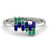 Baguette And Round Sapphire Band - Daniela No. 30 image 1