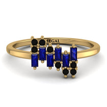Baguette And Round Sapphire Band - Daniela No. 43 image 1