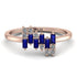 Baguette And Round Sapphire Band - Daniela No. 14 image 1