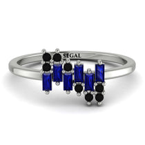 Baguette And Round Sapphire Band - Daniela No. 45 image 1