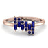 Baguette And Round Sapphire Band - Daniela No. 74
