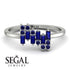 Baguette And Round Sapphire Band - Daniela No. 75 image 10