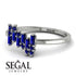 Baguette And Round Sapphire Band - Daniela No. 75 image 3