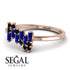 Baguette And Round Sapphire Band - Daniela No. 44 image 3