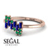 Baguette And Round Sapphire Band - Daniela No. 29 image 3