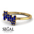 Baguette And Round Sapphire Band - Daniela No. 73 image 3