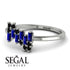 Baguette And Round Sapphire Band - Daniela No. 45 image 3
