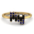 Baguette And Round Black Diamond Band - Daniela No. 67 image 1