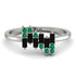 Baguette And Round Black Diamond Band - Daniela No. 24 image 1