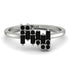 Baguette And Round Black Diamond Band - Daniela No. 39