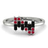 Baguette And Round Black Diamond Band - Daniela No. 54