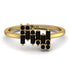 Baguette And Round Black Diamond Band - Daniela No. 37 image 1