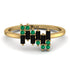 Baguette And Round Black Diamond Band - Daniela No. 22 image 1