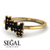 Baguette And Round Black Diamond Band - Daniela No. 37 image 3