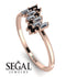 Baguette And Round Diamond Band - Daniela No. 32
