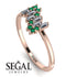 Baguette And Round Diamond Band - Daniela No. 17