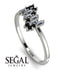 Baguette And Round Diamond Band - Daniela No. 33