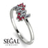 Baguette And Round Diamond Band - Daniela No. 48
