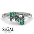 Baguette And Round Diamond Band - Daniela No. 18
