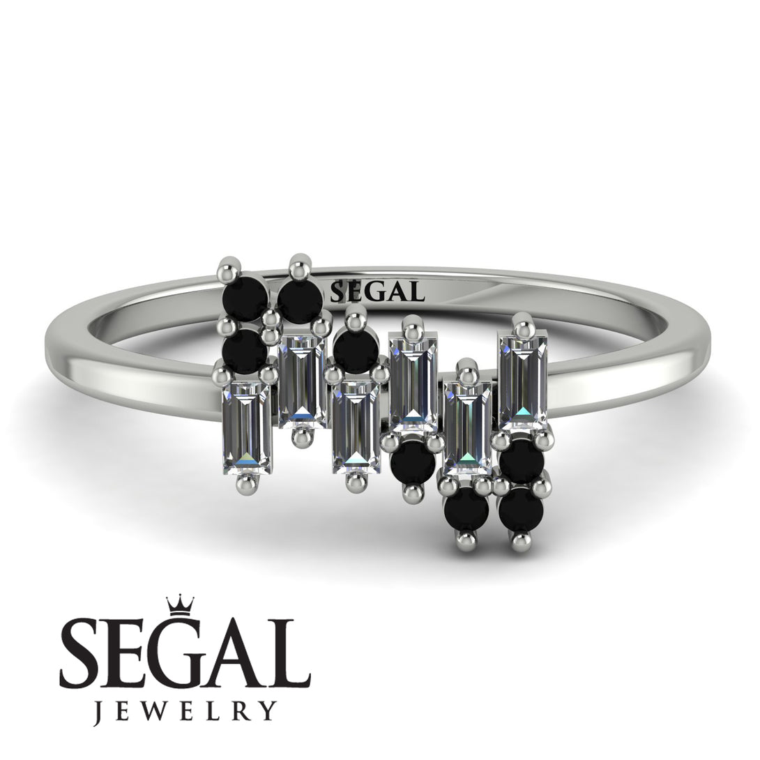 Baguette And Round Diamond Band - Daniela No. 33