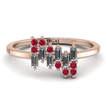 Baguette And Round Diamond Band - Daniela No. 47 image 1