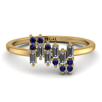 Baguette And Round Diamond Band - Daniela No. 61 image 1