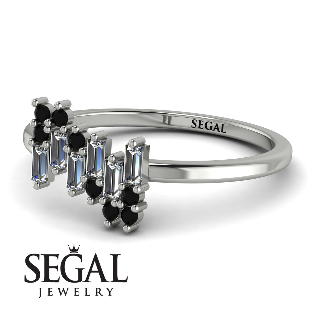 Baguette And Round Diamond Band - Daniela No. 33