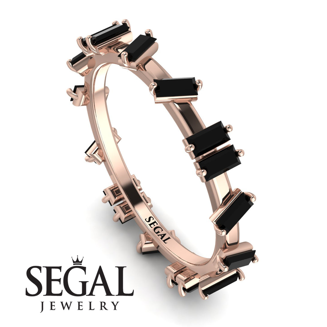 Baguette Black Diamond Eternity Band - Journee No. 8