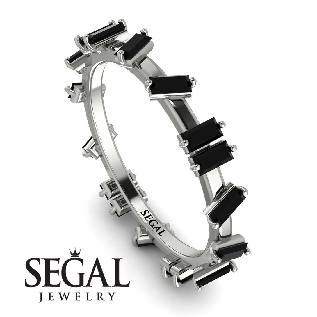 Baguette Black Diamond Eternity Band - Journee No. 9
