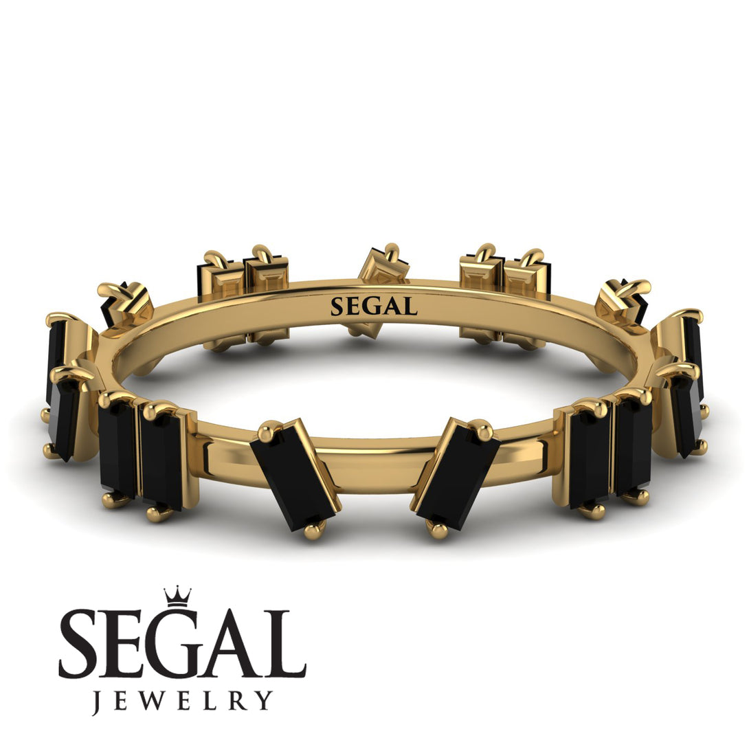 Baguette Black Diamond Eternity Band - Journee No. 7