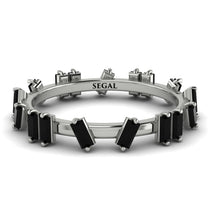 Baguette Black Diamond Eternity Band - Journee No. 9 image 1