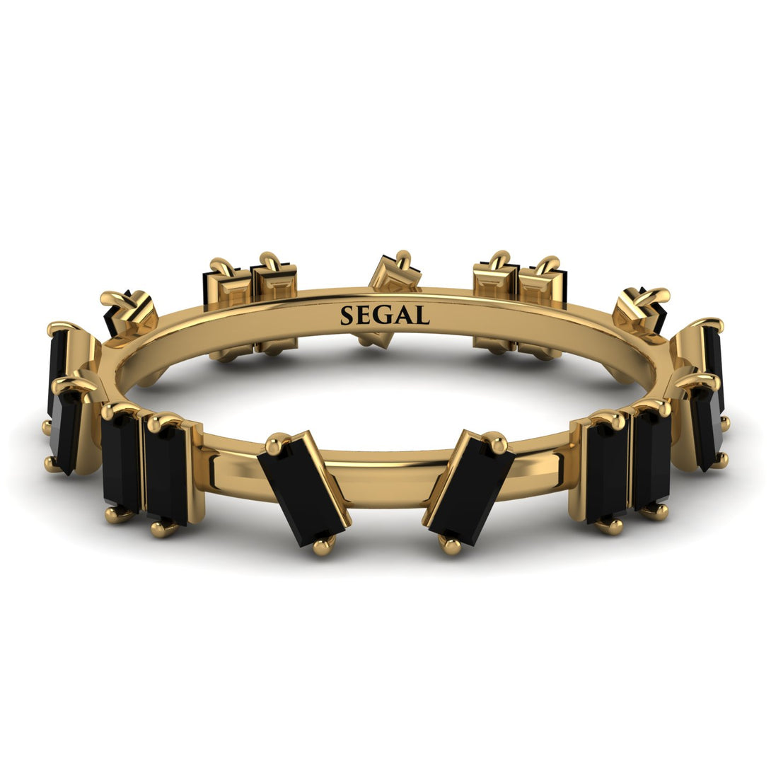 Baguette Black Diamond Eternity Band - Journee No. 7