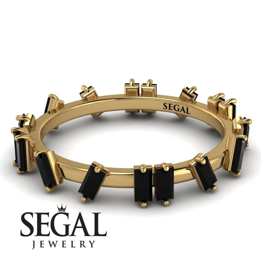 Baguette Black Diamond Eternity Band - Journee No. 7