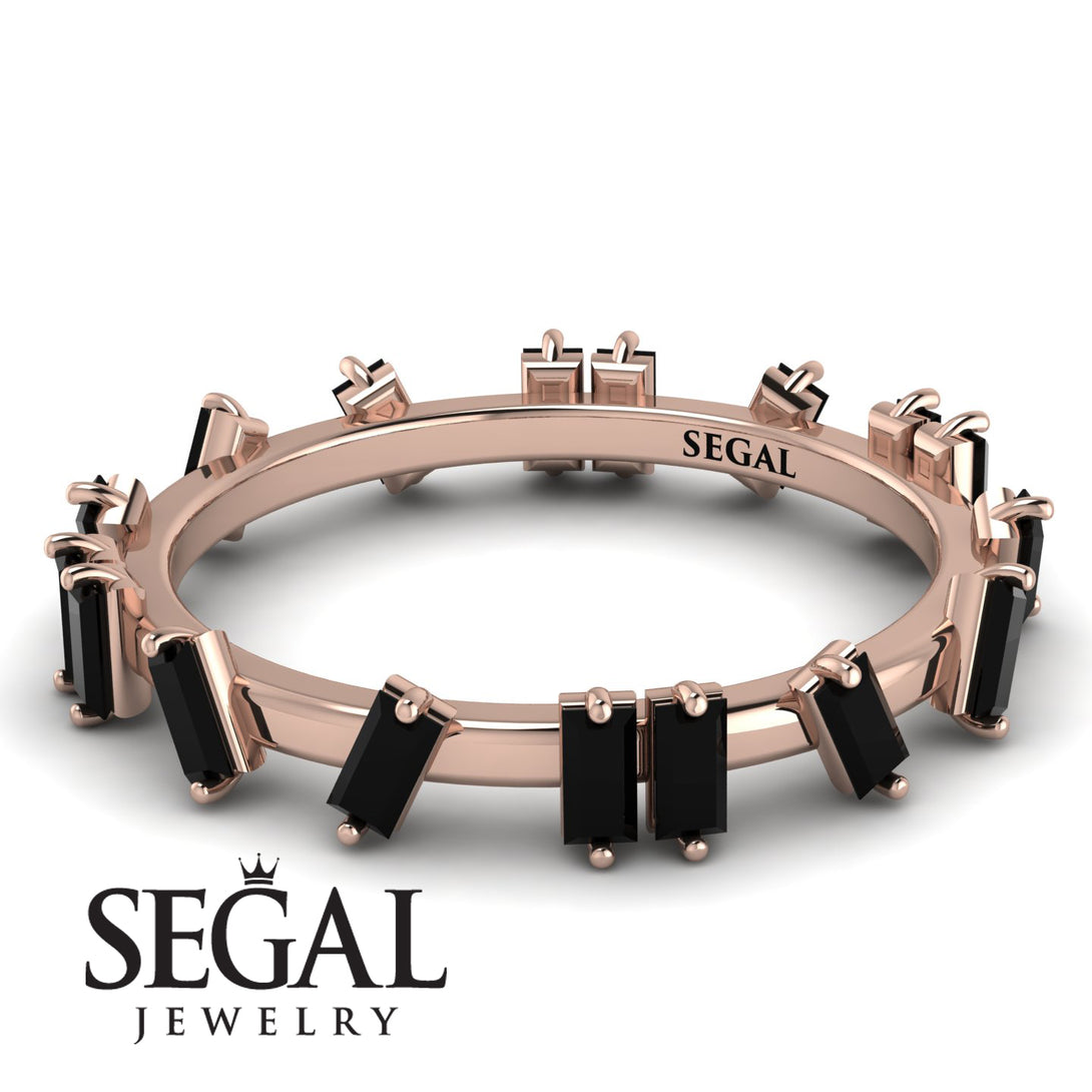 Baguette Black Diamond Eternity Band - Journee No. 8